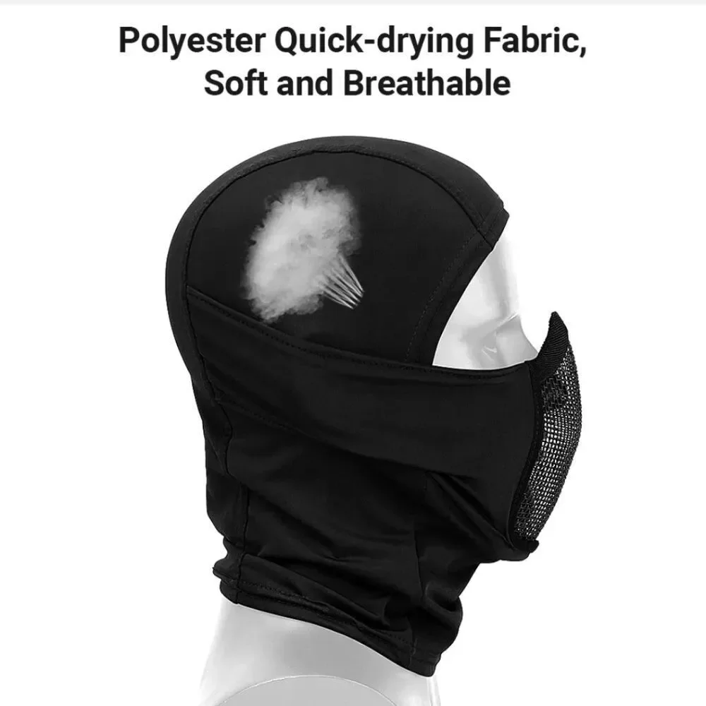 Balaclava Airsoft Mesh Mask Full Face Protection Hood for Cs War Game Hunting US